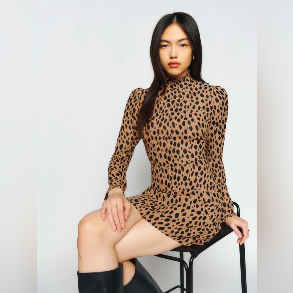 Reformation Lewis Bobcat Dress